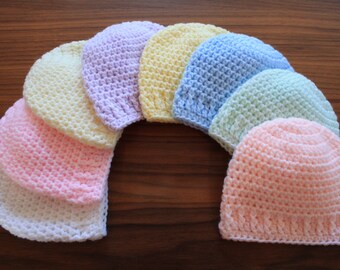 Baby Häkelmütze, gehäkelte Babymütze, Säuglingsmütze, Neugeborene Häkelmütze, handgemachte Babymütze, Neugeborenenmütze, Baby-Dusche-Geschenk, Häkelmütze,beanie