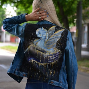 Quality Hand Painted Custom Denim Jacket &quot;The dream&quot; - jacket not included!! -
