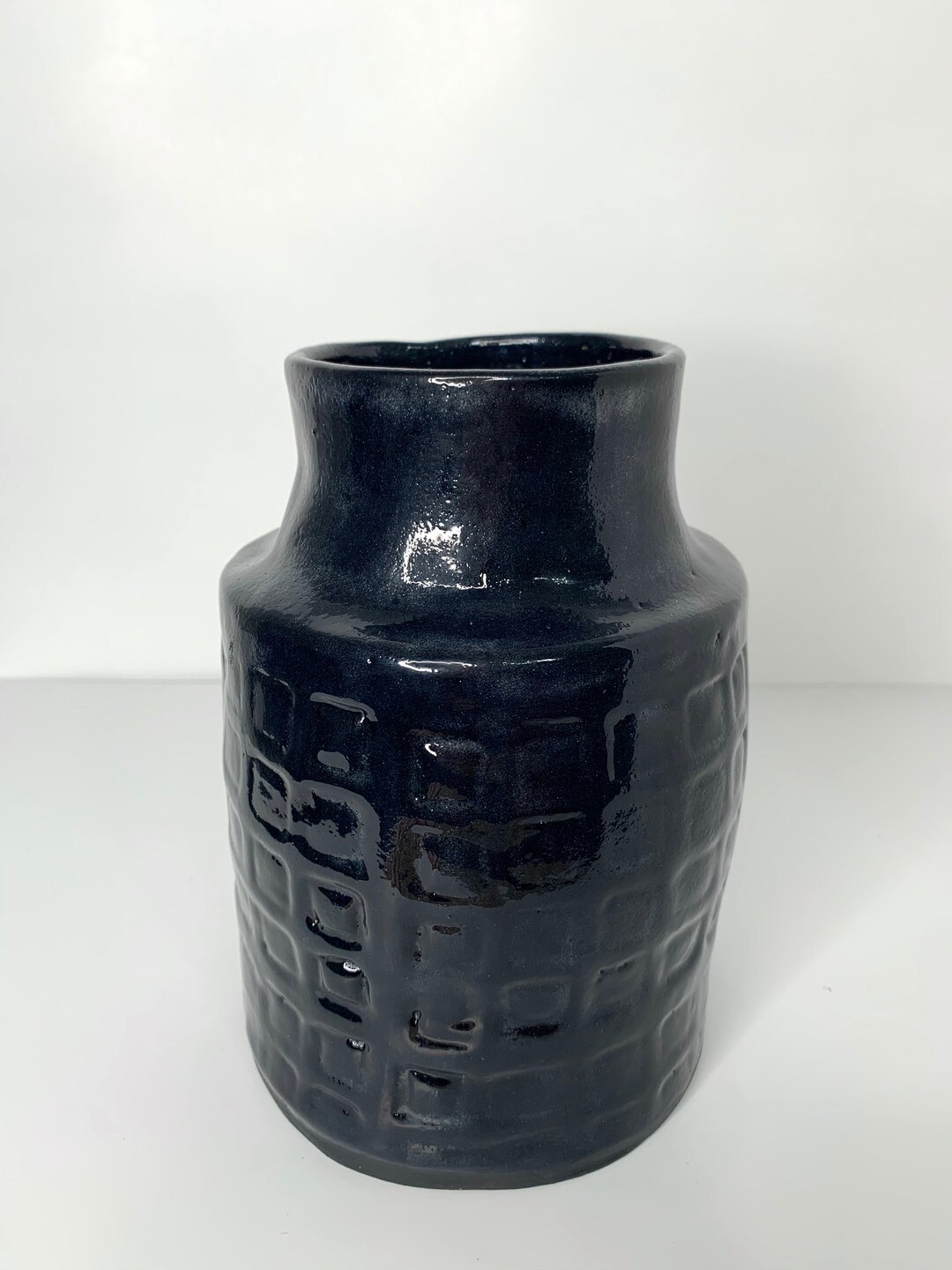 Black Ceramic Planter Pots for Plants Indoor With Drainage Etsy