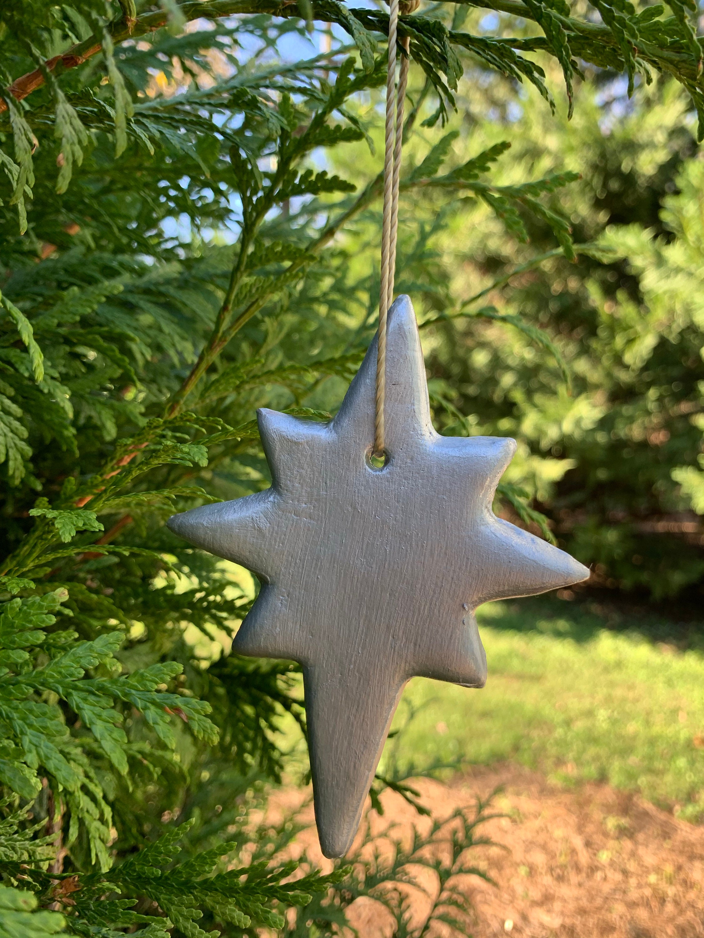 Green Moravian Star Ornament - sale
