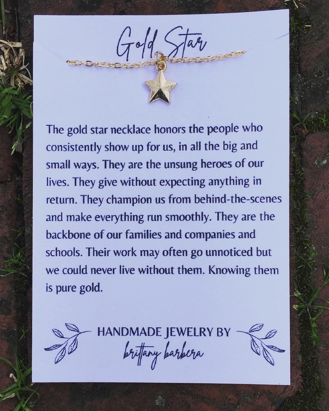 Unsung Hero Message Card Necklace, Soul Sister Necklace, Encouragement 