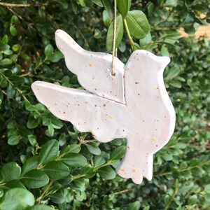 DOVE, CHRISTMAS ORNAMENT, Peace ornament, white christmas ornament, christian gifts, meaningful gift, bird ornament, dove ornament, holidays