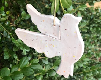 DOVE, CHRISTMAS ORNAMENT, Peace ornament, white christmas ornament, christian gifts, meaningful gift, bird ornament, dove ornament, holidays