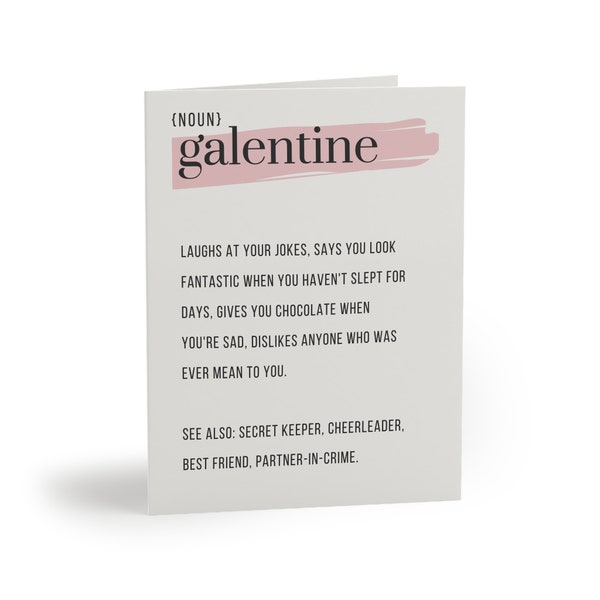 Galentines Day Greeting cards (8, 16, and 24 pcs), BFF Cards, Soul Sister Cards, Bestie Cards, Funny Cards, Thoughtful Cards, Galentines Day