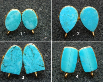 Natural Raw Edge Stud Earrings made from BC Wood