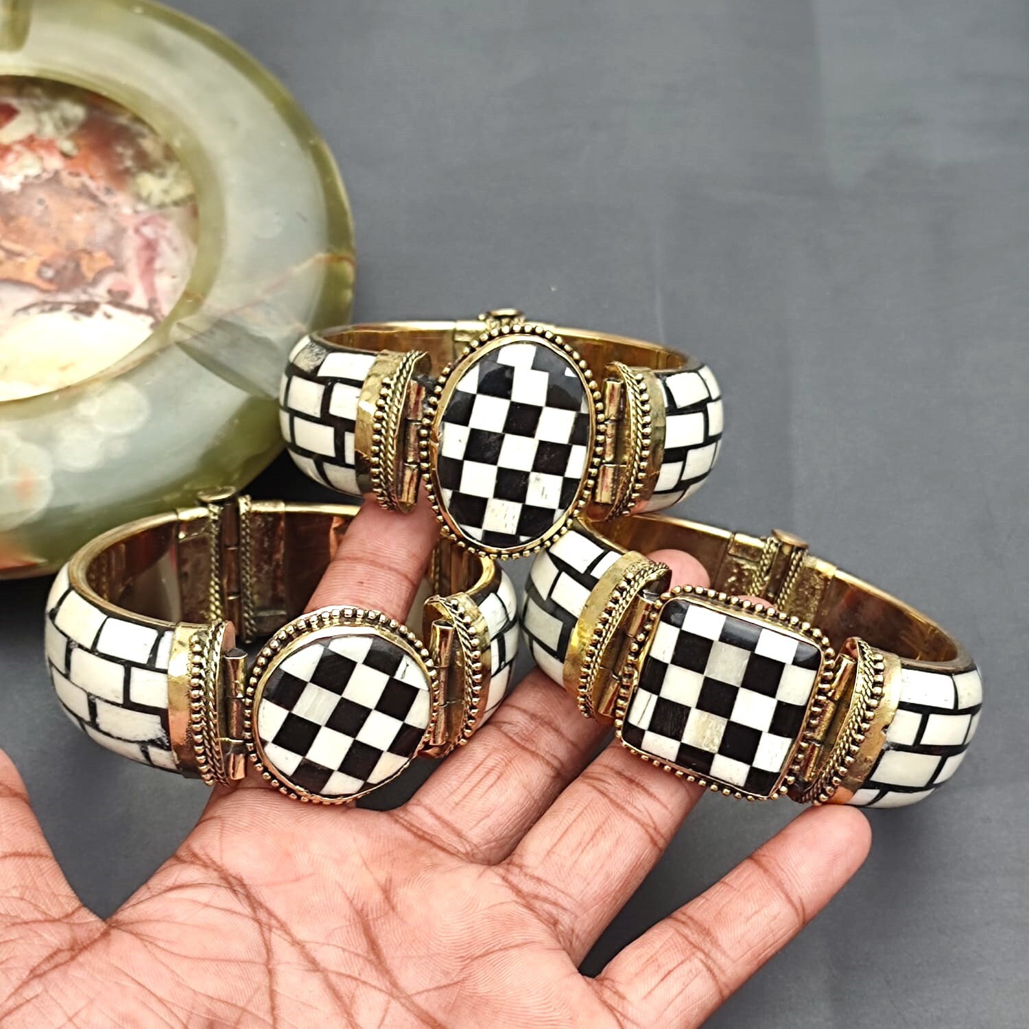 Bracelet Vintage éperon De Cowboy - Cuir Et Métal 8 Pointes