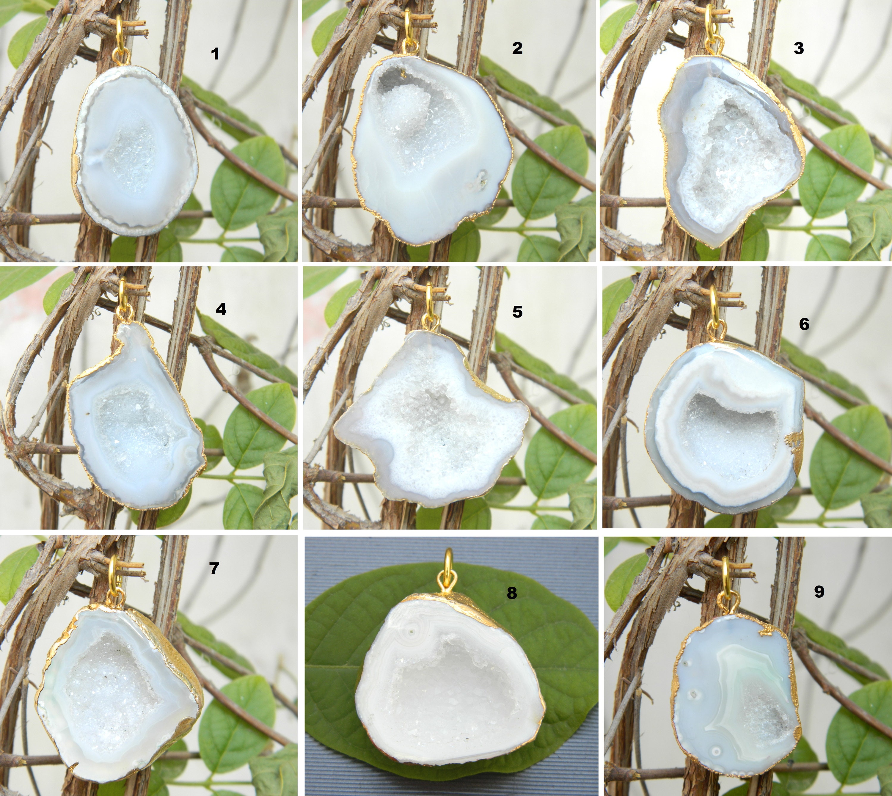 Druzy stones for jewelry making best sale