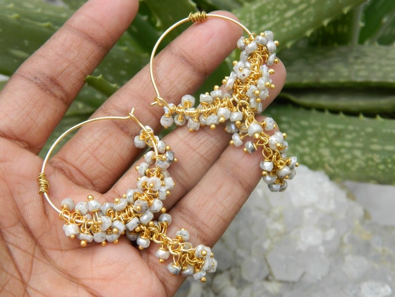 Pearl And White Sapphire Earrings 2025