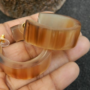 Horn Bone Jewelry Ethically Sourced Natural Buffalo Horn Hoop Earring Traditional Antique Style Earrings Handamade Gift For Women