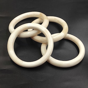 Ethically Sourced Natural Buffalo Horn Bone Jewelry Bone Bangle Bracelet Handcrafted Vintage Style Antique Look Designer Fashion Jewelry