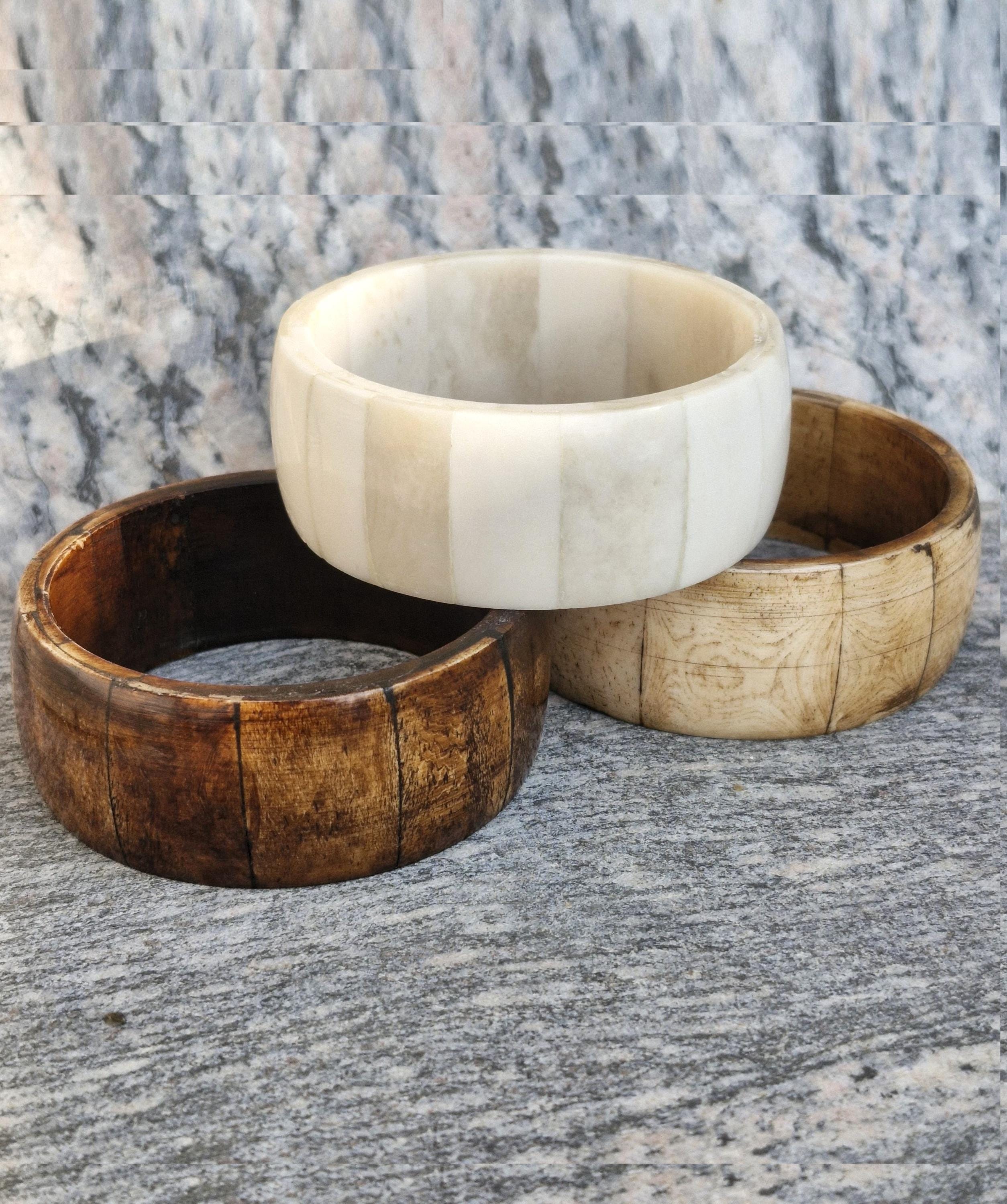 Buffalo Horn Bone Bangle Bracelet, Handcrafted Vintage Style - Etsy