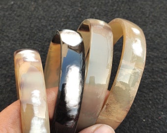 アクセサリー brass buffalo horn bangle Ethically Sourced Natural Buffalo Horn Jewelry 4 Pcs Set