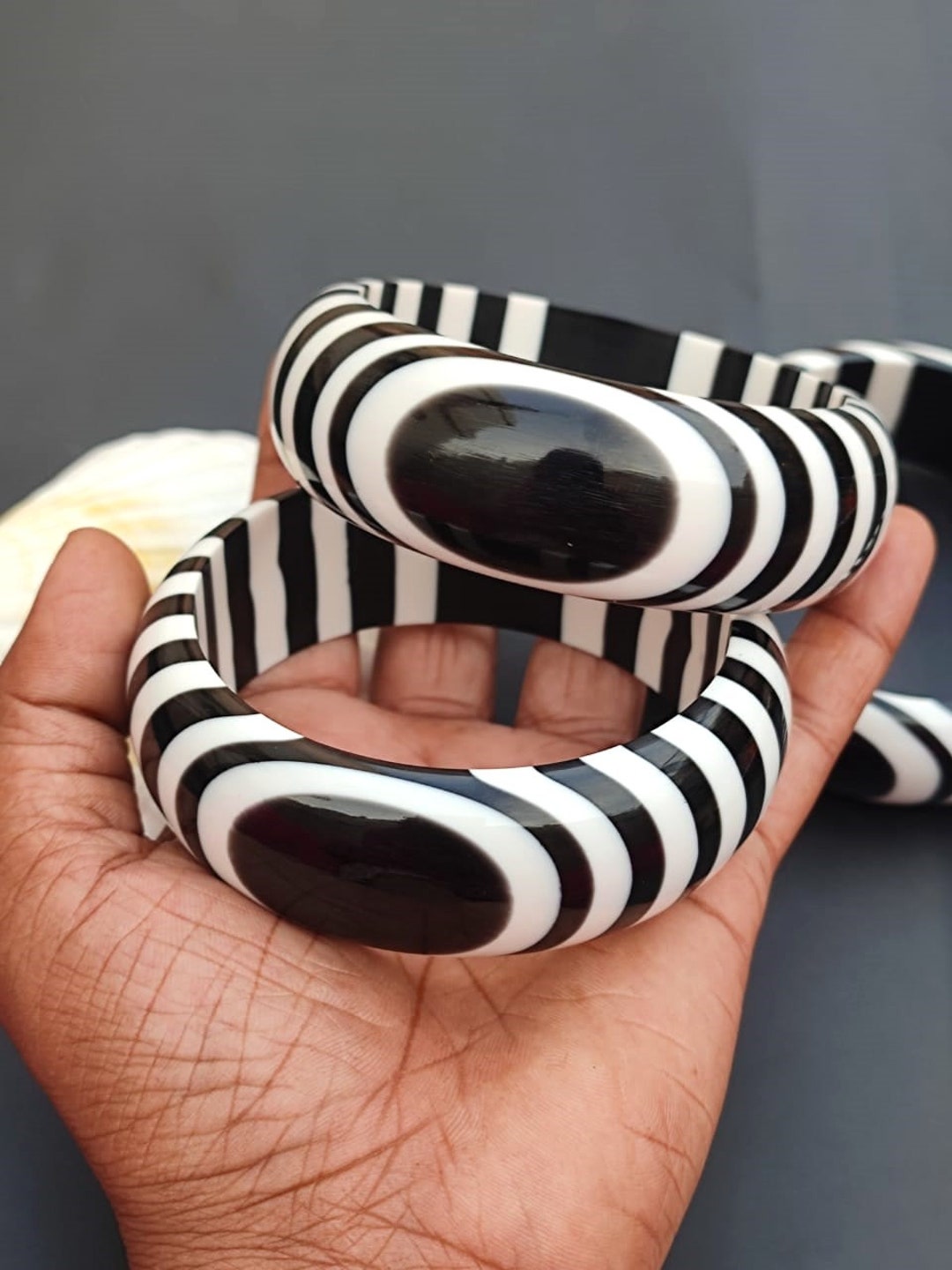 Resin Bracelet in White main image 1