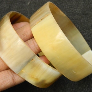 Ethically Sourced Natural Buffalo Horn Jewelry Horn Bangle Bracelet Purely Handcrafted Ethnic Vintage Style Fashion Jewelry Gift Sale