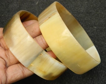 Handcrafted Buffalo Horn Bangle, Ethnic Vintage Style Jewelry