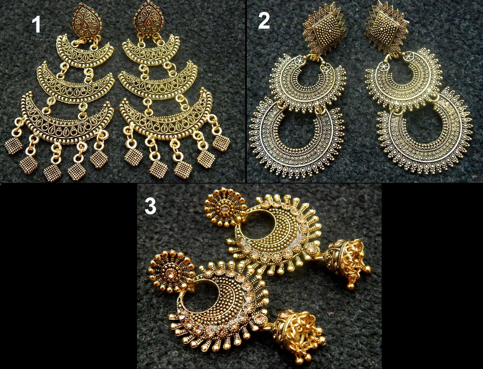 Brass Earrings Boho Earrings Stud Earrings gift for Etsy