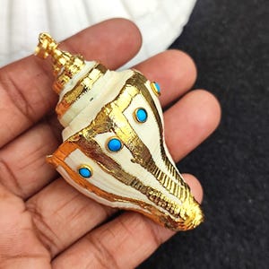 Natural Shell 18k Gold Fill Electroplated Pendant With Turquoise Gemstone Conch Seahell Charm Pendant Ocean Shell Beach Jewelry Gift For Her