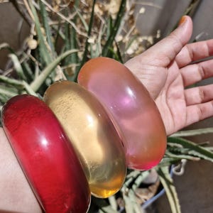 Resin Bangle, Jewelry  Resin Wide Bangle Bracelet Stacking Chunky  Smooth Acrylic Bohemian Fashion Jewelry Gift