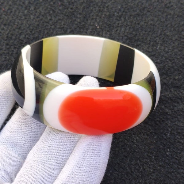 Resin Bangle Bracelet Colorful Resin Stacking Bracelet Bohemian Designer Unique Exclusive Fashion Jewelry Beautiful Charm Gift Sale