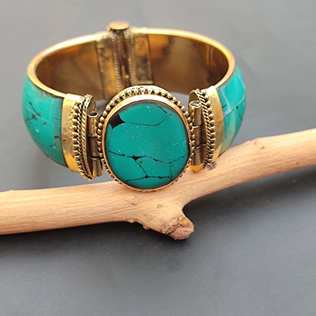 USA Arizona Turquoise Bangle ハンドメイド作品 USA Arizona