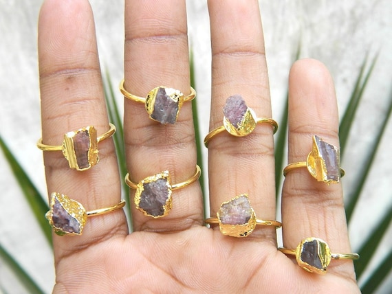 Raw tourmaline deals ring
