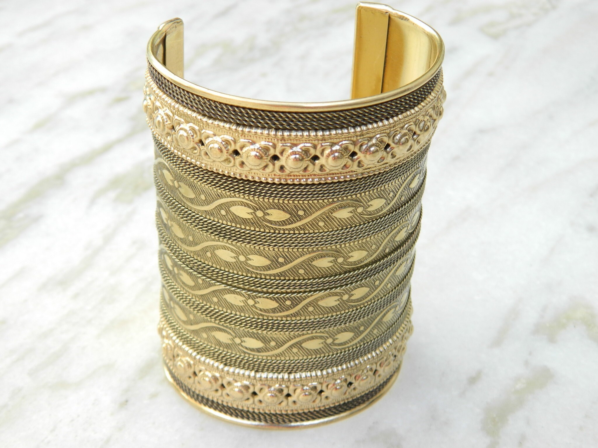 Handmade Brass Cuff Bangle Bracelet, Traditional Ethnic Jewelry - Etsy