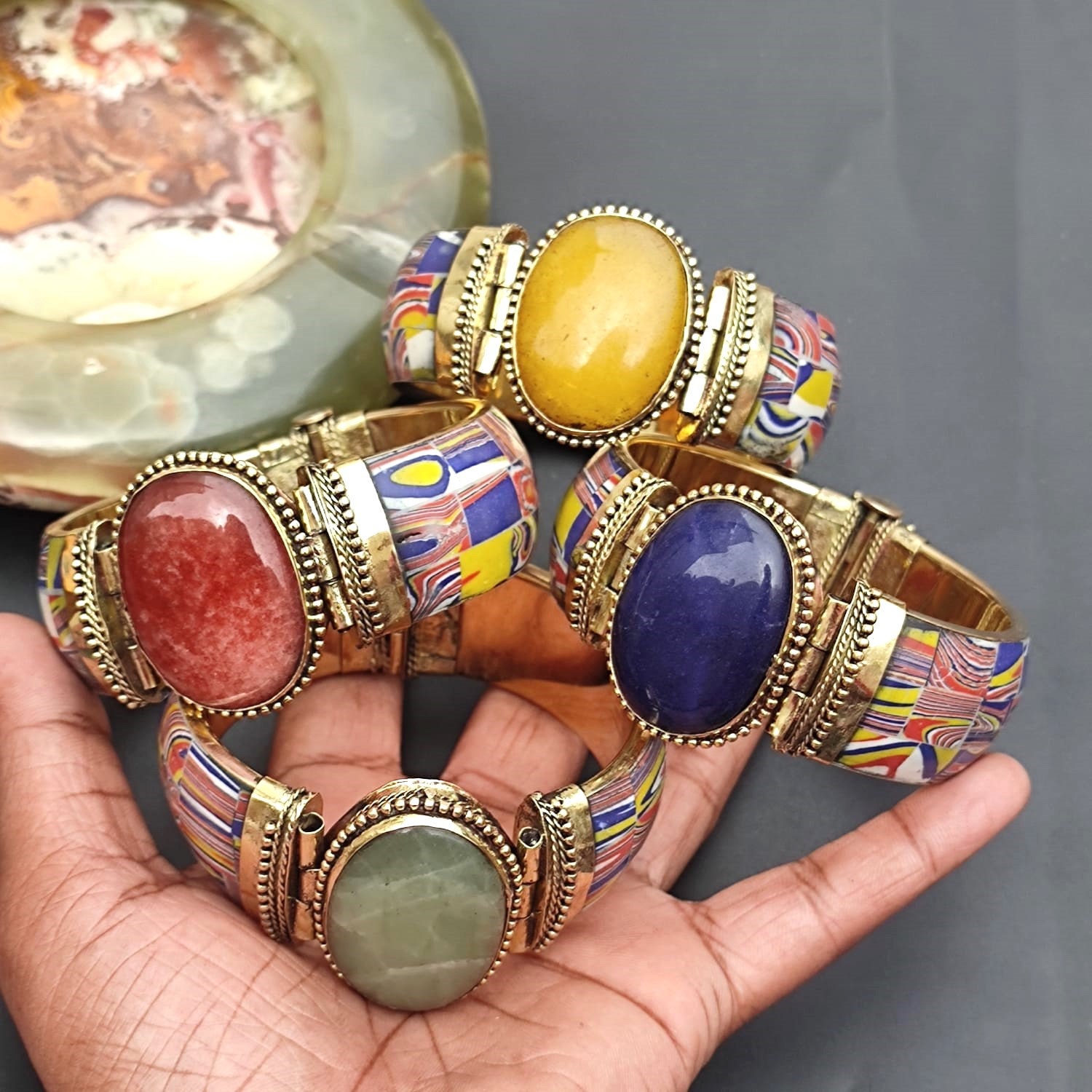 花柄バングル アベンチュリンバングル 【公式通販】