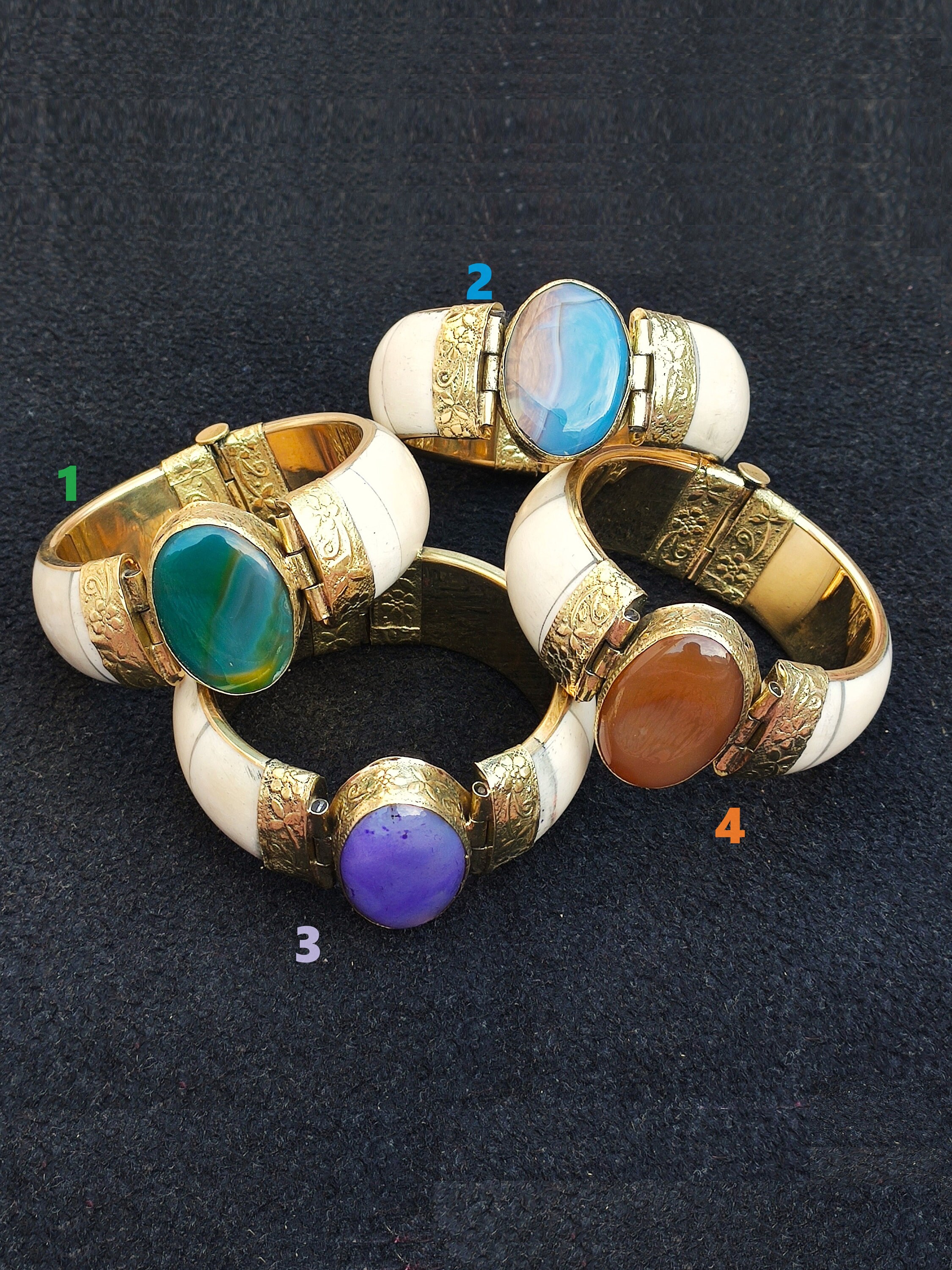Stone bangle shop bracelet