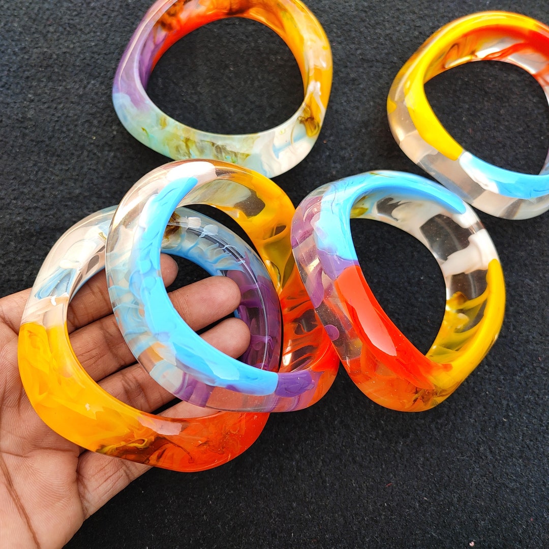 Buy Resin Jewelry Colorfull Resin Bangle Stacking Bracelet