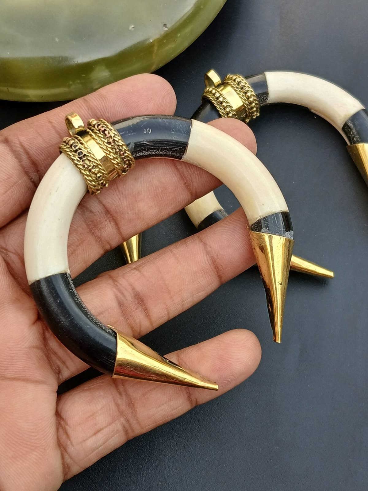 Beebeecraft 60 Ciondoli A Mezzaluna Placcati Oro 18K | 3 Stili Con 2 Fori Per Gioielli Fai Da Te, Collane E Orecchini