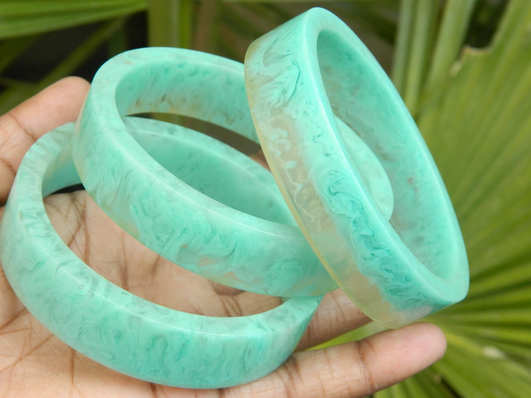 Color Full Resin Bangle Bracelet Acrylic Bangle Stacking Bracelet