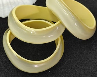 Chunky Resin Bangle Bracelet, Bohemian Stacking Jewelry