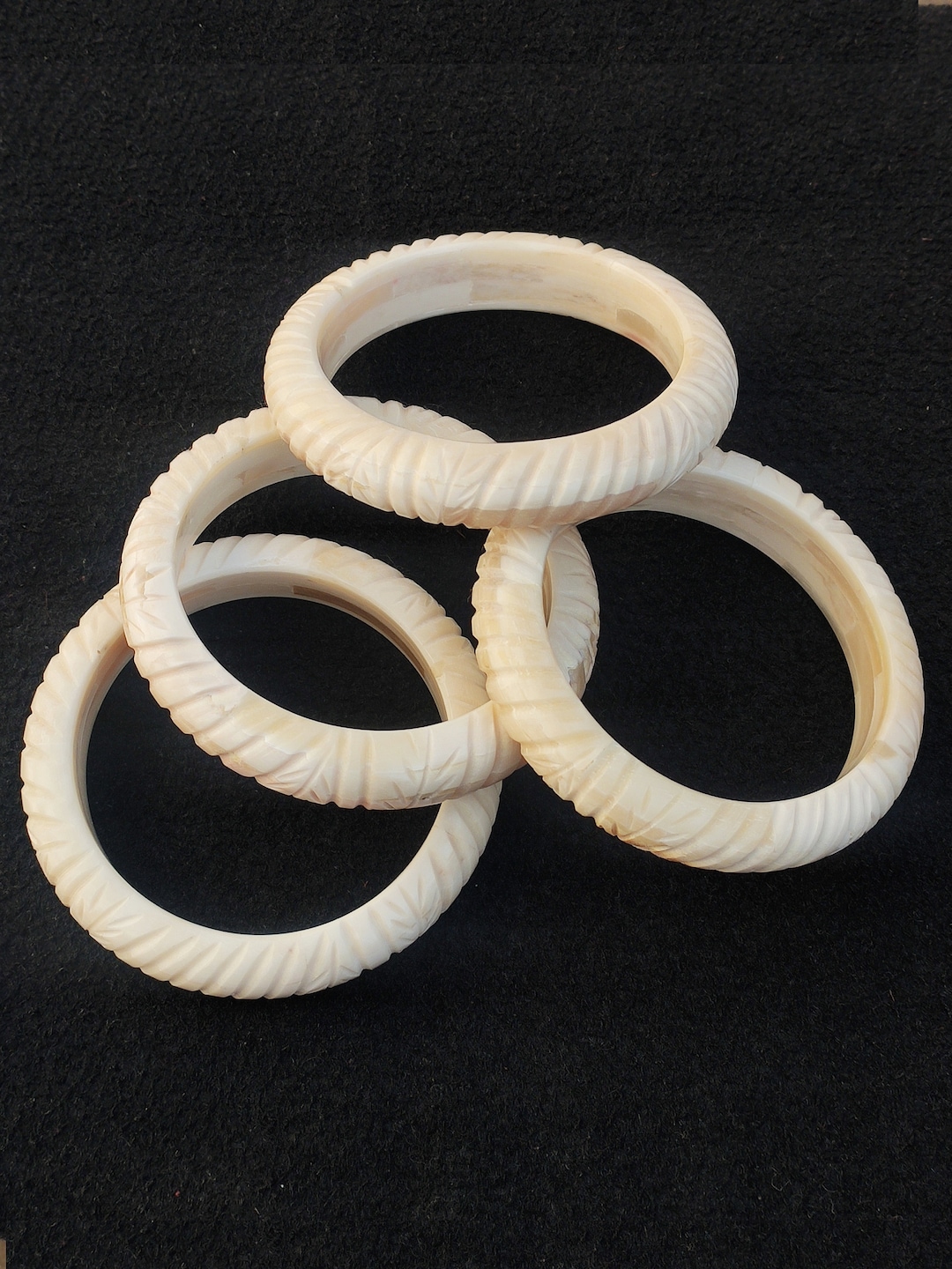 Carved Bone Bangle Bracelet - Ethically Sourced, Bohemian Style - Etsy