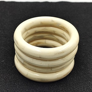 4 pcs set- Ethically Sourced Natural Buffalo Horn Bone Jewelry Bone Bangle Bracelet Handcrafted Vintage Style Designer Fashion Jewelry sale