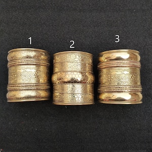 Indian Art  Handcrafted Unique Brass Cuff Bangle Bracelet Adjustable Vintage Style Jewelry Exclusive Antique Look Fashion Bangle For Her