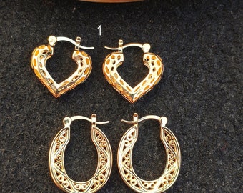 Jewelrygift - Orecchini pendenti Chandbali, placcati in oro, stile Bollywood, realizzati a mano, alla moda, per donne e ragazze e ottone Placcato oro, colore: Orecchini Jhumki-mye 23, cod. MYE 23