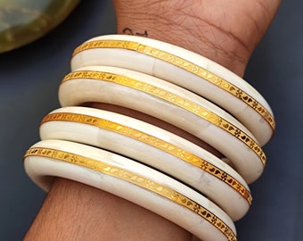 4 Pcs Set- Ethically Sourced Natural Buffalo Horn Bone