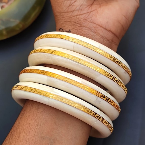 4 Pcs Set- Ethically Sourced Natural Buffalo Horn Bone