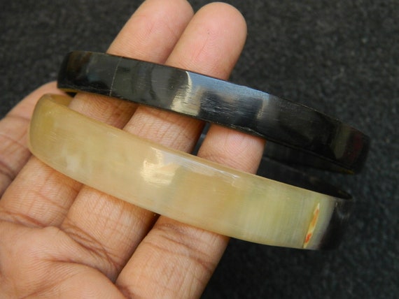 Ethically Sourced Natural Buffalo Horn Jewelry Horn Bangle