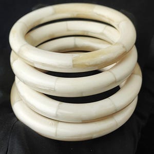 Ethically Sourced Natural Buffalo Horn Bone Bangle Bracelet Handcrafted Unique Design Bangle Gift For