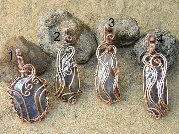 Natural Gemstone Jewelry Supplies Sapphire Faceted Talpe Handcrafted Copper Wire Wrapped Pendant Filligree Art Jewelry Findings Components Etsy Canada