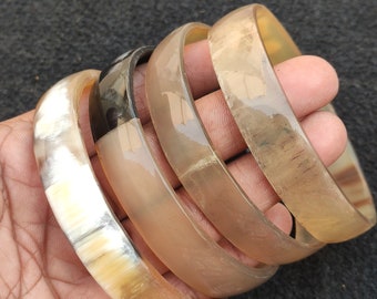アクセサリー brass buffalo horn bangle Ethically Sourced Natural Buffalo Horn Jewelry 4 Pcs Set