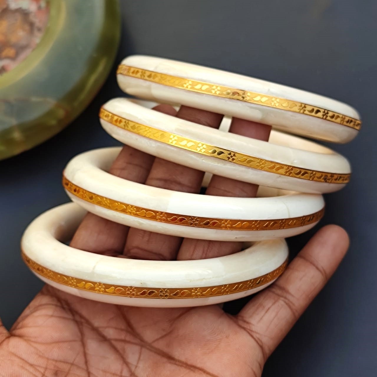 4 Pcs Set- Ethically Sourced Natural Buffalo Horn Bone