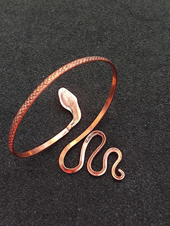 Qings Bracciale Serpente Donna Oro Regolabile - Braccialetto Animale Aperto Con Serpente per Donne e Ragazze