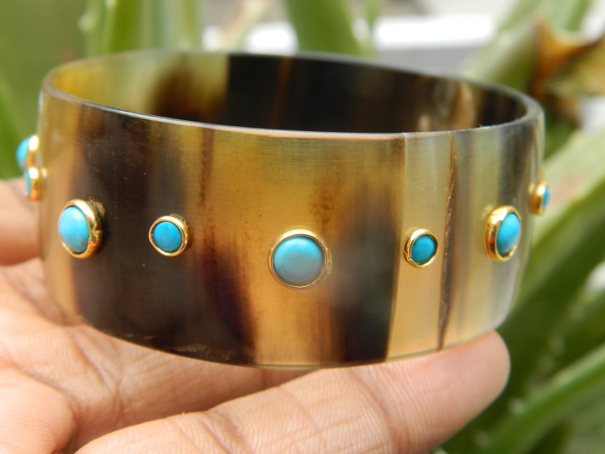 アクセサリー brass buffalo horn bangle Horn Bone Jewelry Ethically Sourced Buffalo Horn Bangle With