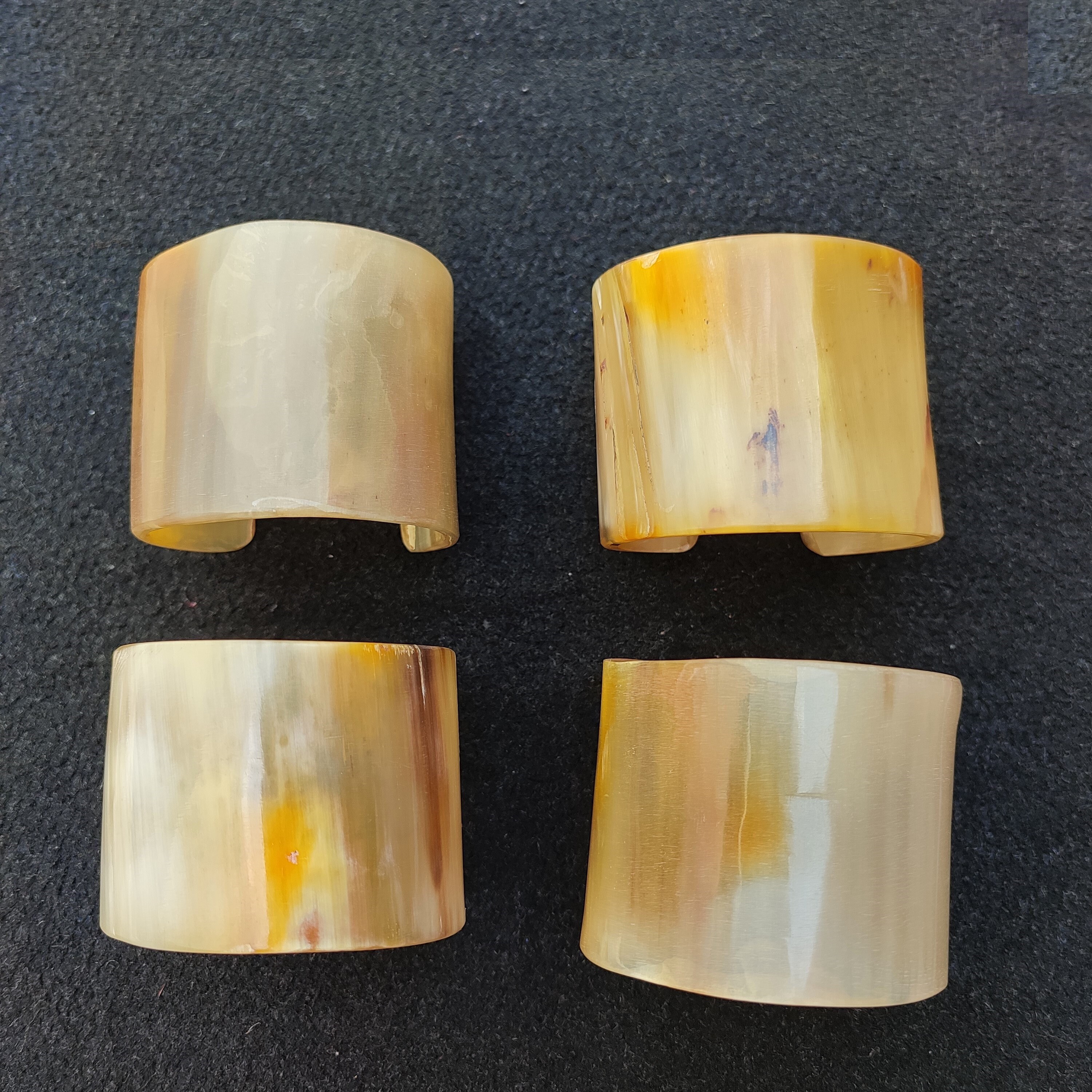 Ethically Sourced Natural Buffalo Horn Jewelry Horn Cuff Bangle