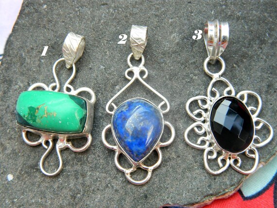 Gemstone Jewelry Natural Lapis Lazuli Black Onyx Synthetic