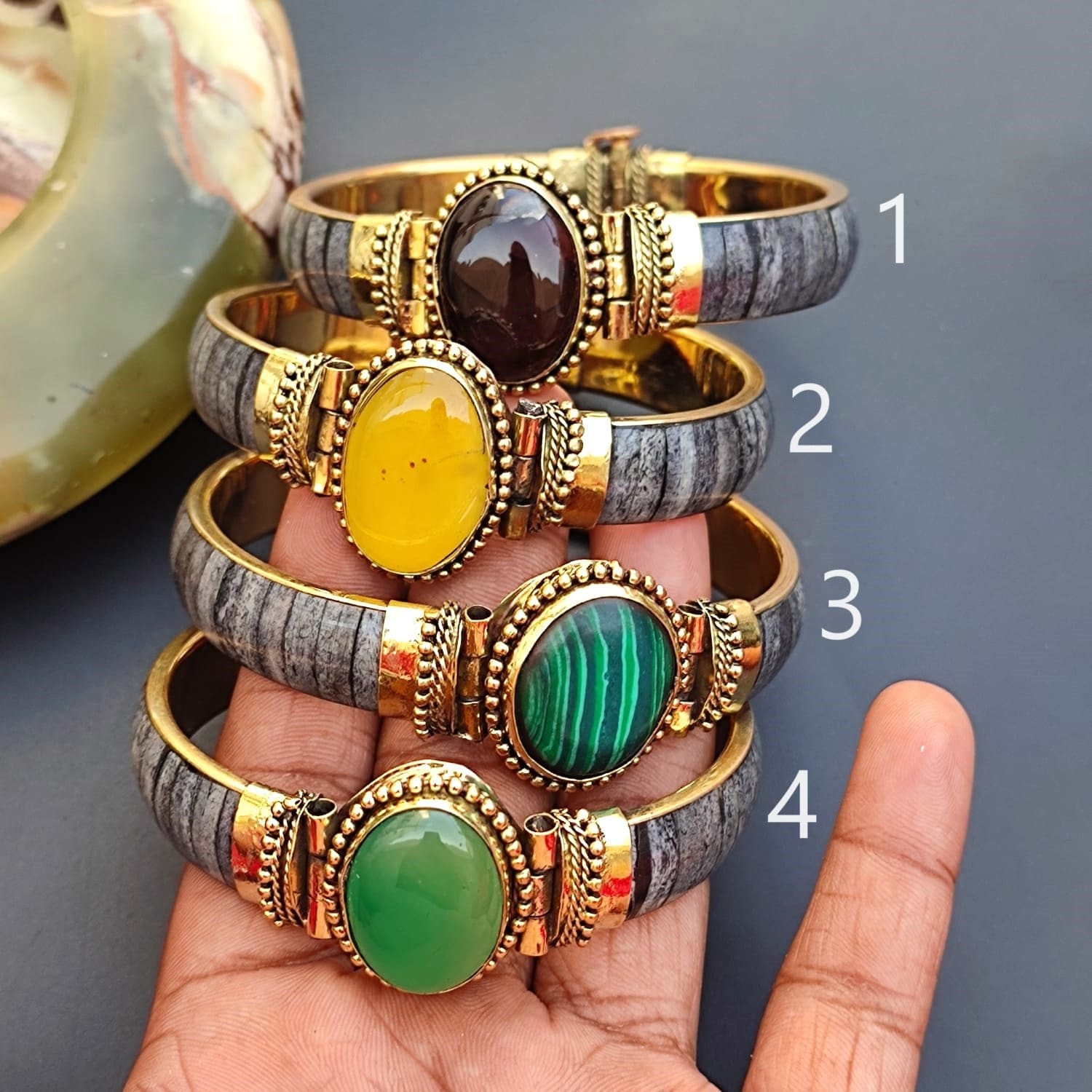 Horn Bone Jewelry Ethically Sourced Buffalo Bone Bangle Bracelet