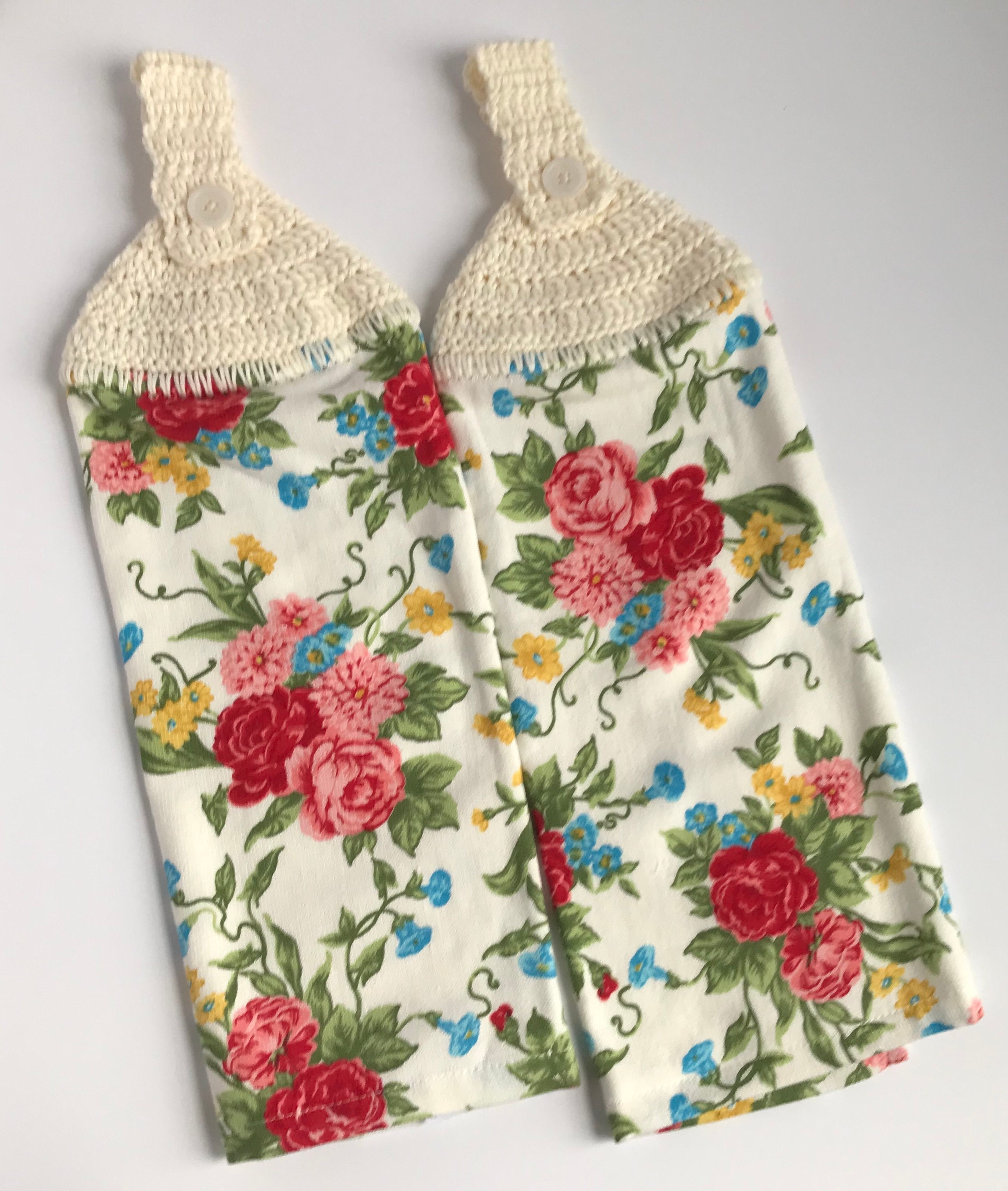 Simple Dish Towel Topper Pattern Crochet pattern Towel Etsy