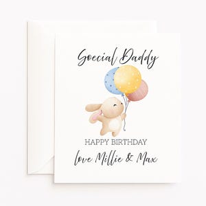 Biglietto di compleanno personalizzato, Buon compleanno, Biglietto per lui, Biglietto di compleanno, Papà, Papà, Nonno, 25, 30, 40, 50, 60, 70, 80, Personalizzato
